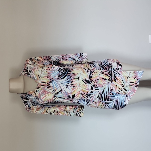 Attitudes by Renee Tops - Attitudes by Renee Como Jersey Print Overlay tunic-XS